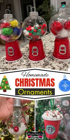 Homemade Christmas Ornaments Homade Ornaments Diy Kids, Christmas Craft For 4th Graders To Make, Diy Kid Crafts For Christmas, Easy Christmas Ornament Craft For Kids, Big Christmas Crafts, Cute Ornaments To Make, Fun Crafts For Kids Christmas, Holiday Crafts For 3rd Graders, Simple Homemade Ornaments