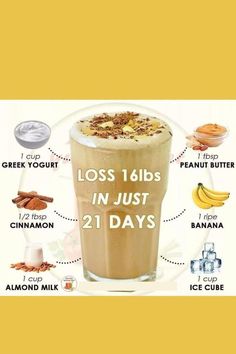 The Smoothie Diet: 21 Day Rapid Weight Loss Program is a diet plan that focuses on incorporating smoothies into your daily meals to help promote weight loss. #RecipeOfTheDay #diet #juice #weightloss #MondayMotivation Greek Yogurt And Peanut Butter, Fruit Smoothie Recipes Healthy, Easy Healthy Smoothies, Smoothie Recipes Healthy Breakfast, Smoothie Drink Recipes, Healthy Drinks Smoothies, Protein Shake Recipes, Makanan Diet, Easy Smoothie Recipes