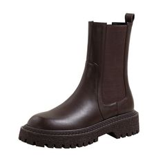 Welcome To Wenkoubon Store！ [Upper Material]: cow leather[Inner material]: superfine fiber/fleece lining[Bottom material]: thick latex foam insole[Sole]: Rubber sole[Heel height]: 4cm[Palm width]: 10.5cm[Boot barrel height]: 17cm【Boot Circumference】: 24cm[Color]: black, brown【Size】:34-40