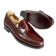 PENNY LOAFERS IN BURGUNDY VARIK Classic Loafers With Red Sole And Plain Toe, Formal Moccasins With Vibram Sole And Round Toe, Luxury Loafers With Vibram Sole And Round Toe, Classic Wingtip Loafers With Red Sole, Classic Moccasins With Red Sole, Classic Moccasins With Red Sole And Round Toe, Classic Sneakers With Almond Toe And Stitched Sole, Classic Slip-on Oxfords With Vibram Sole, Classic Dress Shoes With Red Sole And Round Toe