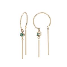 Emerald Chime Hoop Dainty Hoop Earrings With May Birthstone, Elegant Green 14k Gold Filled Hoop Earrings, Dainty May Birthstone Hoop Jewelry, 14k Gold Dangle Jewelry For May Birthstone, Jack G, Body Accessories, Jolly Rancher, Best Body, Small Baby