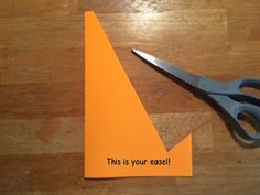 a pair of scissors sitting on top of a piece of paper that says, this is your case