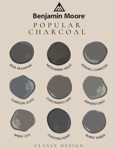 Benjamin Moore Benjamin Moore Piedmont Gray, Stoneybrook Benjamin Moore, Dark Grey Benjamin Moore Paint, Benjamin Moore Charcoal Slate, Benjamin Moore Iron Ore, Trailer House Ideas, Basement Workout Room, Benjamin Moore Bathroom, Rustic Boys Room