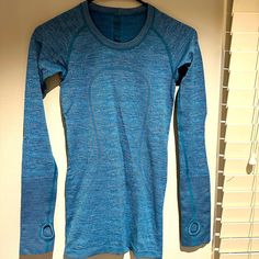 Lululemon Swiftly In Excellent Condition, Looks Brand New Light Blue Long Sleeve Athleisure Activewear, Blue Go-dry Long Sleeve Activewear, Blue Long Sleeve Go-dry Activewear, Lululemon Swiftly Tech Long Sleeve, Swiftly Tech Long Sleeve, Lululemon Swiftly Tech, Lululemon Swiftly, Swiftly Tech, Lululemon Athletica