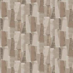 a beige and brown wallpaper with different shapes on it's sides, including rectangles