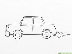 How To Draw A Car Drawing Profile, Simple Car Drawing, Road Drawing, Car Drawing Easy, Draw Cars, Cartoon Car Drawing, Easy Cartoon, Cars Drawing, Attendance Sheet