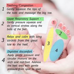 a baby's foot with instructions on how to use it for the toenails