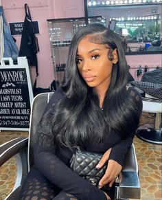 Brazilian Body Wave Hair, Braids Ideas, Gorgeous Hairstyles, Protective Hairstyles Braids, Baby Hairs, Flat Iron Hair Styles, Human Hair Bundles, Slick Hairstyles