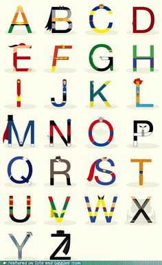 the alphabet is made up of different colors