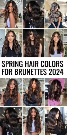 Top 30 Spring Hair Colors for Brunettes 2024: Latest Trends Unveiled! Hair Color Ideas For Brunettes Red Highlights, Hair Techniques Color, Tone On Tone Brunette, Spring Hair Color Ideas For Brunettes 2024, Hair Color Ideas For Spring 2024, Brunette Hair For Spring, Brunette Spring Hair 2024, Dimensional Brunette Summer, Brunette Balayage Hair 2024