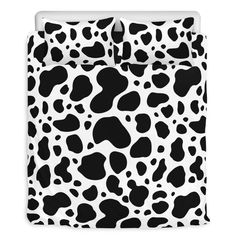 a black and white animal print comforter set