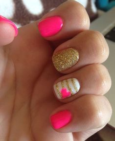 Nail Design | Diy Nails | Nail Ideas | Nail Art Do It Yourself Nails, Fancy Nail Art, Diy Nail Designs, Nails Desing, Cute Nail Designs, Fancy Nails, Valentine's Day Nails