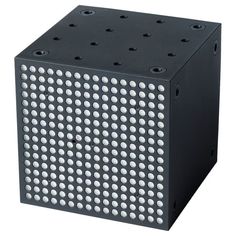 a black box with white dots on it