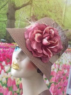 Excited to share this item from my #etsy shop: Women's Dress Hat - Brown Formal Hat - Fall Dress Hat Elegant Brimmed Boater Hat For Country Events, Adjustable Wide Brim Mini Hat For Garden Party, Wide Brim Hat Band For Kentucky Derby Garden Party, Brown Top Hat For Kentucky Derby And Country Events, Adjustable Boater Hat For Kentucky Derby Garden Party, Adjustable Boater Hat For Garden Party And Kentucky Derby, Adjustable Brimmed Top Hat For Garden Party, Adjustable Wide Brim Top Hat For Garden Party, Brown Brimmed Top Hat For Kentucky Derby