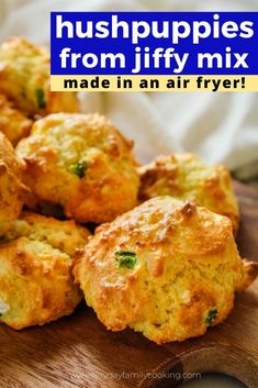 hush puppies from jiffy mix made in an air fryer