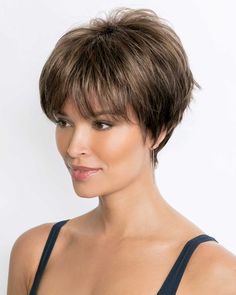 Noriko Wigs Naturally Alternative Hair Collection Fiber: Synthetic Hair Cap Size: Average Hair Length: Fringe 3.75-4" | Crown 4.75" | Nape 2" Weight: 2.4 oz Wig Outlet, Best Wig Outlet, Creamy Blonde, Short Brown Hair, Women's Wigs, Alternative Hair, Short Pixie Haircuts, Hair Collection, Short Hair Haircuts