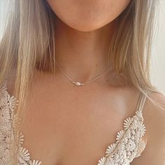 ✧ T H E - 9 2 5 - P E A R L - N E C K L A C E ✧ ✧ Pretty and timeless multi pearl bar design.   ✧ 925 Sterling silver dainty curb chain  ✧ Chain lengths include 14, 16, 18 and 20 inch options, to be selected from the dropdown list. Model wears 14" length.  ✧ Please note selected chain length does not include bar. No extender chain, this is designed to be worn at one length.  ✧ Please read! All pearls/necklaces will vary slightly in due to freeform style. Please see images and expect variations. Silver Birthstone Necklace With Delicate Chain For Anniversary, Sterling Silver Charm Necklace With Delicate Chain For Birthday, Silver Necklaces With Delicate Chain For Birthday, Silver Delicate Chain Necklace For Birthday, Silver Necklace With Delicate Chain For Birthday, Silver Charm Necklaces With Delicate Chain For Birthday, Delicate Silver Charm Necklaces For Birthday, Sterling Silver Necklace With Delicate Chain For Birthday, Minimalist Silver Necklace For Birthday Gift