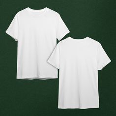 Apparel & Clothing, T-shirts Plain, White T Shirt For Design, Plain White T Shirt Template, Plain Shirt Design, T Shirt Design White, White Plain T Shirt, T Shirt Back Design