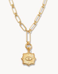 Positivity Charm Necklace from Spartina 449 Lowcountry Style, Protective Eye, Good In The World, Spartina 449, Stacked Necklaces, Good Karma, Set Style, To Cast, Evil Eye Charm