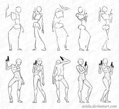 an image of various poses and body shapes