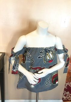 Gorgeous Ankara off shoulder top with tie sleeves. Perfect for summer. Pool parties, picnics, Barbecue and more Pair it with jeans, shorts or skirts Top has comfortable elastic band at bust to fit most sizes Size- Small, Medium and Large Bohemian Tops With Tie Straps For Day Out, Summer Cold Shoulder Off-shoulder Top For Day Out, Summer Vacation Tops With Tie Sleeves, Summer Strapless Blouse For Day Out, Casual Strapless Off-shoulder Top For Summer, Trendy Cold Shoulder Off-shoulder Top For Summer, Trendy Off-shoulder Cold Shoulder Top For Summer, Cotton Off-shoulder Top For Day Out, Casual Off-shoulder Top For Beach