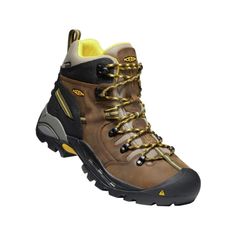 Pairing renowned Keen comfort and rugged construction, KEEN Utility Pittsburgh Waterproof Steel Toe Work Boots for Men come packed with features to keep feet happy on the job. Pairing the latest fatigue-fighting technology, waterproof protection, and proven Keen construction, the Pittsburgh arrives ready to tackle the toughest jobs. Durable and waterproof nubuck leather uppers surround with KEEN Dry waterproof/breathable membranes and Dri-Lex linings with hydrophobic/hydrophilic 2-zone comfort t Durable Waterproof Boots For Outdoor Work With Round Toe, Functional Steel Toe Work Boots For Outdoor, Weatherproof Work Boots With Round Toe For Camping, Rugged Weatherproof Work Boots For Camping, Functional Steel Toe Work Boots For Outdoor Activities, Waterproof Gore-tex Hiking Boots For Safety, Waterproof Moc Toe Hiking Boots For Safety, Rugged Steel Toe Work Boots For Outdoor Activities, Rugged Durable Hiking Boots For Safety