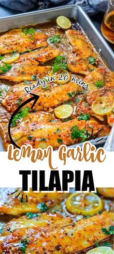 the recipe for lemon garlic tilapa