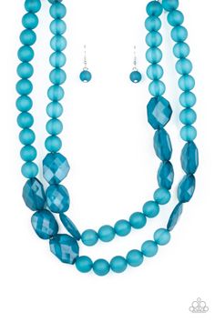 Featuring round and imperfectly flat shapes, an icy compilation of opaque Mosaic Blue beads are threaded along invisible wires, creating colorfully glassy layers below the collar. Features an adjustable clasp closure. Arctic Art, Paparazzi Necklaces, Paparazzi Accessories Jewelry, Necklace Clasp, Blue Mosaic, Art Necklaces, Flat Shapes, Paparazzi Accessories, Art Blue