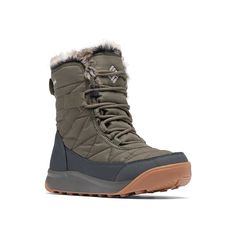 Columbia-Minx Waterproof Snow Boot Take on ice-covered streets and free-flowing flurries by lacing up the Minx snow boots from Columbia. Crafted with a waterproof upper, 200g of Omni-HEAT insulation, and a strong Adapt Trax sole so you stay dry, warm, and steady on your feet. Complete with a faux fur cuff for a cozy touch. Click here for Boot Measuring Guide. Alpine Tundra, Interior Construction, Women's Winter Boots, Waterproof Snow Boots, Snow Boot, Clean Machine, Wide Boots, Winter Boots Women, Snow Boots