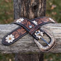 Prairie Blossom Embossed Leather Belt Country Girl Decal, Custom Belts, Tooled Leather Belts, Antique Aesthetic, Handmade Leather Belt, Notebook Bag, Handcrafted Accessories, Hand Tooled Leather, Functional Accessories