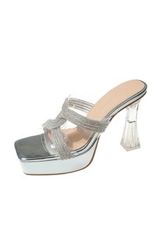 Complete your prom night look with the perfect prom shoes, this pair of shoes are suitable for wedding party, cocktail, prom and any other formal occasions. Rhinestone High Heels, Prom Shoes, Prom Night, Night Looks, Sneaker Heels, Heel Sandals, High Heel Sandals, Formal Occasion, Occasion Dresses