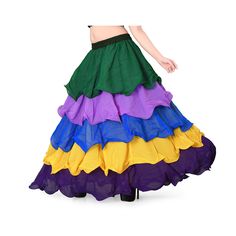 Chiffon 5 Layer Skirt Belly Dance Skirt Long Skirt Tribal Dance wear Multi Colored Skirt Bollywood Dancing skirt FOr Women C28 S to 5XL SIZE 30 Different Color Available in Stock  Customization Color Available SIZE CHART S       23" To 26" Waist AROUND  M      27" To 30" Waist AROUND  L       31" To 34" Waist AROUND  XL     35" To 39" Waist AROUND  2XL   40" TO 43" Waist AROUND  3XL   44" To 47" Waist AROUND  4XL   48" TO 52" Waist AROUND  5XL   53" To 56" Waist AROUND  1 Peace Chiffon Skirt  Le Multicolor Harem Skirt For Festival, Multicolor Belly Dance Skirt For Festivals, Traditional Tiered Ruffle Skirt, Flowy Long Skirt For Dance, Dance Tiered Lined Skirt, Bohemian Tiered Skirt With Attached Cancan, Fitted Multicolor Skirt With Attached Cancan, Multicolor Harem Skirt, Multicolor Ruffled Skirt For Festival