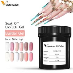 Venalisa UV Builder Gel 1kg Bulk Package Nail Art Salon Crystal Transparent UV Cover Gel Nail Hard 25 Camouflage Jelly Colors. . . #nail #nails #nailpolish #nailart #nailsdid #nails2inspire #prettynails #nailstagram #nailstyle #nailgasm #nailgame #nailglam #nailgel #nailgelpolish #nailgelart #venalisanailgel #venalisa #venalisanails #venalisanailgelpolish #venalisagelpolish⁠ Jelly Nails