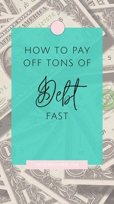 How To Pay Off Tons Of Debt Fast, Image with Dollar bills Frugal Habits, Personal Finance Budget, Saving Money Budget, Best Money Saving Tips