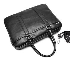 The Agent Leather Laptop Briefcase - Laptop Bags Australia Men Handbag, Mens Leather Laptop Bag, Handbag Business, Men Briefcase, Handbag Men, Man Shoulder, Laptop Bag Men, Briefcase Bag, Business Briefcase