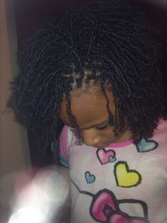 Sister Locs On 4c Hair, Sister Locs Aesthetic, Sister Locs On Short Hair, Kid Locs Daughters, Curly Short Hair Styles, Girl Locs, Curly Short Hair, Black Baby Girl Hairstyles