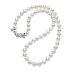 Mikimoto 18-Inch Akoya Cultured Pearl Graduated Strand Gift Guide Women, Cultured Pearl Necklace, Akoya Pearls, The Lady, Cultured Pearls, Infinity Bracelet, Amazing Jewelry, Gift Guide, Style Guides