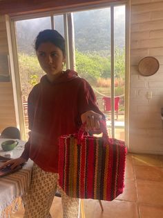 Ideal for shopping, picnic , party favor or just home décor ! Give your kitchen a Mexican touch!  Measurement:  Large 30 cm / 11.8" hight : 28 cm / 11" depth: 11 cm / 4.33 You will receive the bag you see in the picture. ------------- IMPORTANT ABOUT SHIPPING  We are located in Tepoztlán, Mexico. We ship this item with the Mexican Postal Service. Shipment may take : * USA,CANADA: 15 business days * EUROPE: 15 business days * REST OF THE WORLD: 20 business days Need faster? Click on express shipp Picnic Party, Mexican Style, European Union, Postal Service, Party Favor, Home Décor, Beach Bag, Party Favors, Beauty Book