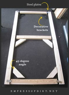 how to build a diy bed frame with pictures and instructions on the bottom side