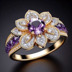 Amethyst Birthstone, Cute Engagement Rings, Fancy Rings, Classic Wedding Rings, Prom Jewelry, Jewellery Designer