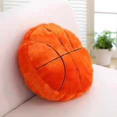 PRICES MAY VARY. Comfortable and Soft: this sports throw pillow is made of soft plush and filled with PP cotton to make it fluffy and cute yet comfortable and smooth, suitable for cuddling and relaxing Cute Decoration: the basketball look design of this basketball shaped pillow is novelty and creative; It is not only a relaxing soft pillow, but also an ideal decoration for decorating your living room, bedroom, meeting room, basketball theme room, party and so on Ideal Present: this sports plush Basketball Theme Room, Basketball Room, Soft Throw Pillows, Plush Sofa, Sports Decorations, Kids Kitchen, Plush Pillow, Round Decor, Perfect Pillow