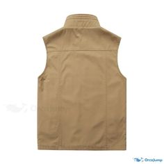 OrcaJump - Autumn Vest: Reversible Lightweight Cardigan for Casual and Fashionable Men Casual Outdoor Vest Outerwear, Casual Cotton Vest For Outdoor, Casual Outdoor Vest, Vests Men, Vintage Leather Vest, Mens Fashion Vintage, Fashionable Men, Fall Vest, Fishing Vest