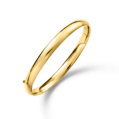 Ross-Simons - 14kt Yellow Gold Polished Bangle Bracelet. 7". Whether you choose to wear one or stack two, three or four - you can't go wrong with our classic, wear-with-everything 14kt yellow gold bangle bracelet! An absolute wardrobe essential with a high-polished finish that gets noticed. Hinged. Extension bar safety. Push-button clasp, 14kt yellow gold bangle bracelet. Classic Gold Hinged Bracelet, Classic Hinged Yellow Gold Bangle, Classic 14k Gold Hinged Jewelry, Classic Hinged Yellow Gold Jewelry, Classic Yellow Gold Cuff Bracelet, Tarnish Resistant, Tarnish Resistant 14k Gold Classic Cuff Bracelet, Classic Yellow Gold Hinged Bracelet, Classic 14k Gold Hinged Bracelet, Hinged 14k Gold Round Bracelets