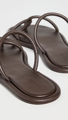 Find ST. AGNI Loop Slides on Editorialist. Upper: Sheepskin. Lining: Leather. Cord straps. Lightly cushioned footbed. Rubber sole. Imported, China. This item cannot be gift-boxed. Latest Sandal, St Agni, Suede Slides, Brown Flats, Leather Slide Sandals, Black Ballet Flats, Leather Ballet Flats, White Flats, Leather Slides