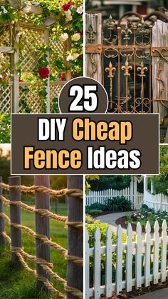 25 diy cheap fence ideas that are easy to make and great for any garden