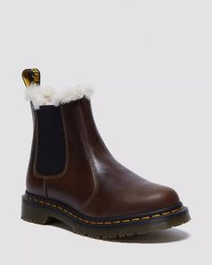 2976 Women's Faux Fur Lined Chelsea Boots in Khaki | Dr. Martens Chelsea Doc Martens, Fur Lined Chelsea Boots, Doc Martens Chelsea Boot, Dr Martens Boots Women, Doc Marten Chelsea, Winter Wishlist, Platform Shoes Sandals, Chelsea Boots Style, Kids Winter Boots