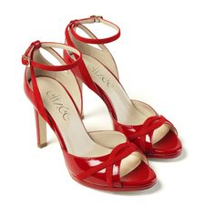 Modern Red Sandals With Single Toe Strap, Modern Sandals With Padded Heel For Gala, Chic Round Toe Sandals For Gala, Modern Ankle Strap Sandals For Gala, Modern Sandals With Heel Strap For Gala, Modern Heel Strap Sandals For Gala, Elegant Red High Heel Sandals, Modern Sandals For Summer Gala, Chic Sandals With Sculpted Heel For Gala