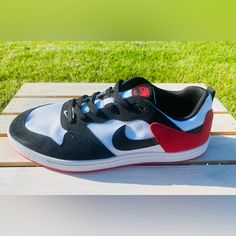 Nike Sb Alleyoop White/Black-University Red Skateboarding Men Sz 11.5 Cj0882-102 Men’s Us Size 11.5 New With Box Never Worn No Rips Or Tears Comes With Full Nike Box (Pictured) Ships Out Same Business Day If Ordered Before 4 Pm Est - This Does Not Include Weekends. Feel Free To Ask Any Questions Or Make An Offer! Nike High-top Skate Shoes For Skateboarding, Nike Sporty Lace-up Skate Shoes, Nike Skate Shoes For Skateboarding, Sporty Lace-up Custom Sneakers For Skateboarding, Nike Mid-top Custom Sneakers For Skateboarding, Nike Low-top Skate Shoes For Skateboarding, Nike Sporty Skate Shoes, Nike Sporty Skateboarding Shoes, Nike Sporty Skate Shoes For Skateboarding