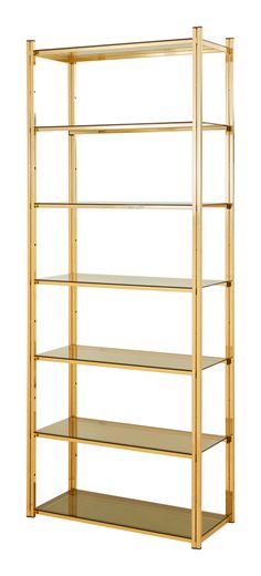 •patinaed brass frame.•smoked glass shelves. •20th century.•italy. Dimensions•31.5"w x 13.75"d x 78.75"h Brass Etagere, Shop Bench, Planter Gift, Bath Candles, Brass Frame, Shop Chair, Glass Shelves, Wall Artwork, Decor Lighting