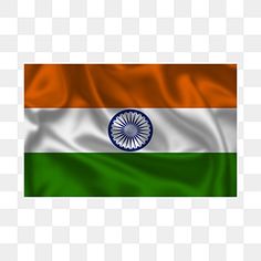 the flag of india is waving in the wind, transparent background png and psd